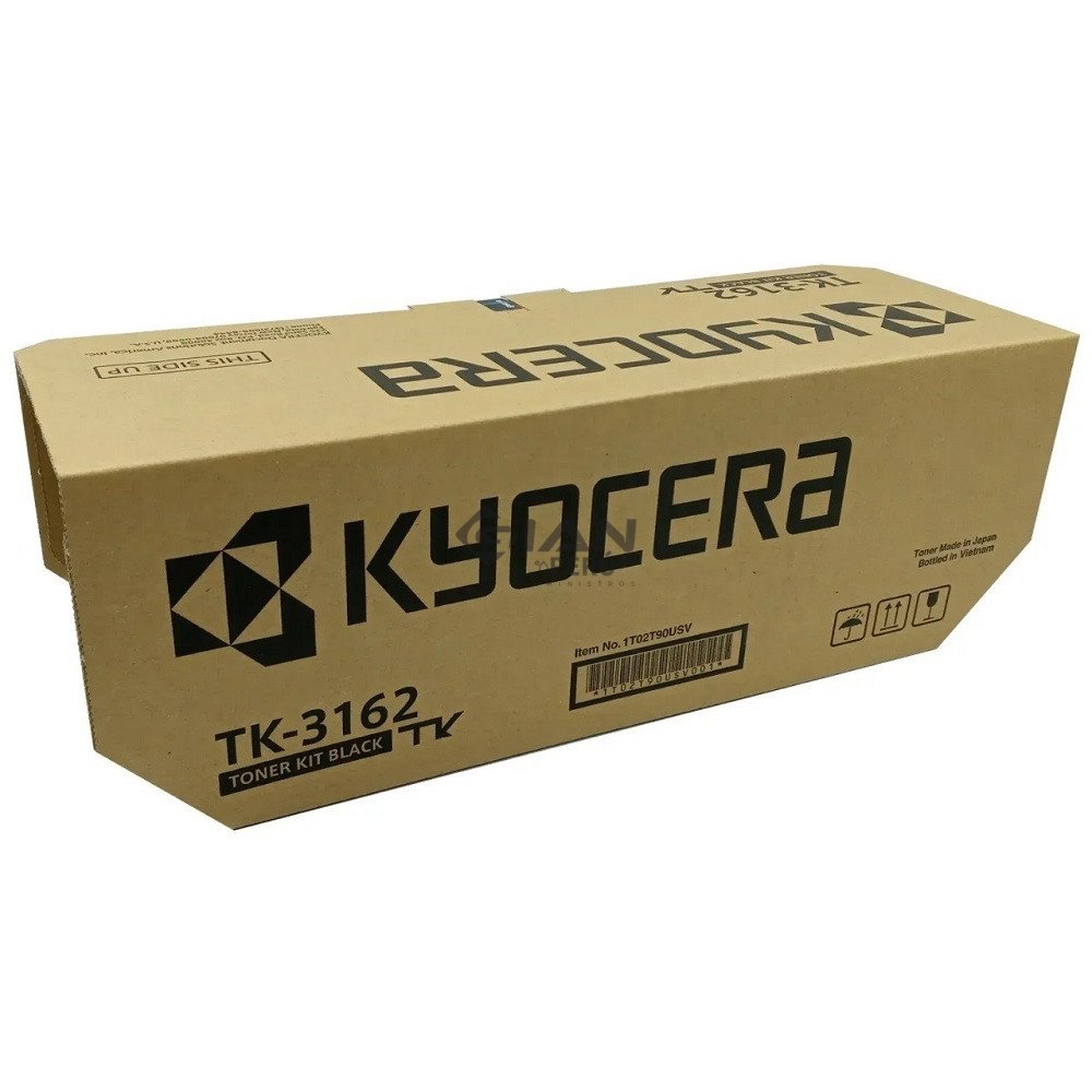 Compra el Tóner Kyocera TK-3162 Negro Original con calidad profesional para impresoras ECOSYS P3045dn, P3145dn, M3145idn y M3645idn.