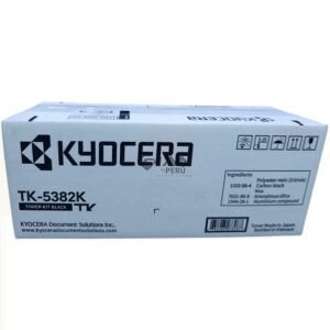 Compra Tóner Kyocera TK-5382K Negro original. Rendimiento de hasta 13,000 páginas. Compatible con MA4000cifx, MA4000cix y PA4000cx.