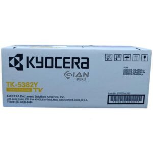 Compra Tóner Kyocera TK-5382Y Yellow original. Rinde hasta 10,000 páginas. Compatible con MA4000cifx, MA4000cix y PA4000cx.