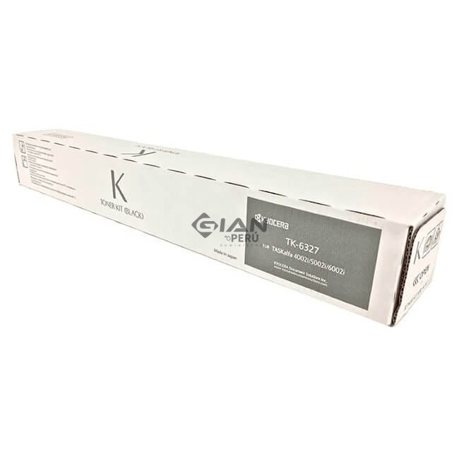 El Cartucho Toner Kyocera TK-6327 Negro , Para los Modelos de impresoras Kyocera TasKalfa 4002i | 5002i | 6002i, Rendimiento de 35.000 Págs.