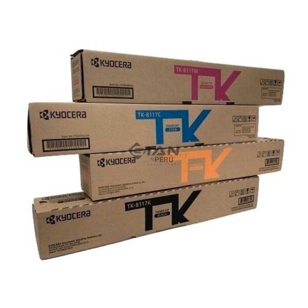 Compra el Tóner Kyocera TK-8117M Magenta Original, Para impresoras Kyocera ECOSYS M8124cidn y M8130cidn, Rinde 6,000 Páginas