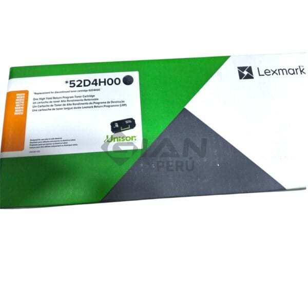 El Cartucho Toner Lexmark 52D4H00 Black, Es Compatible Con Impresora Lexmark MS810| MS811| MS812| MX710| MX711| MX810| MX811