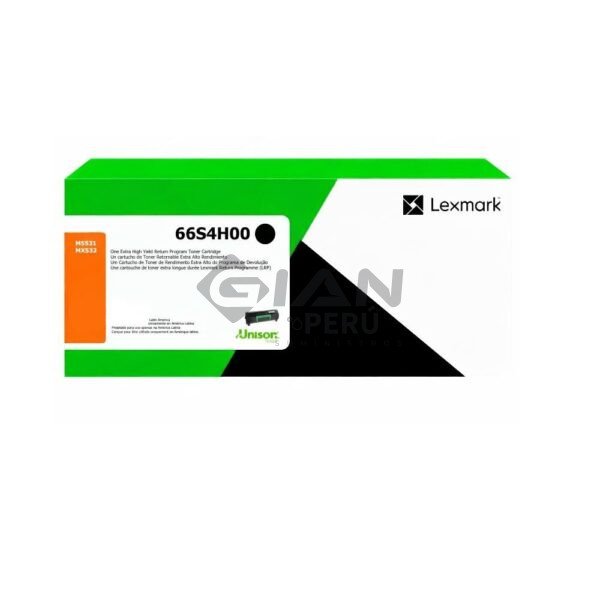 tóner-lexmark-66s4h00-original-negro-gianperu Compra el tóner Lexmark 66S4H00 negro de alto rendimiento. Imprime hasta 28,400 páginas con calidad profesional y compatibilidad garantizada.