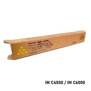 Tóner Ricoh 842439 Amarillo Original para IM C4500, IM C5500 e IM C6000. Rendimiento de hasta 22,500 páginas. Compra en Perú.