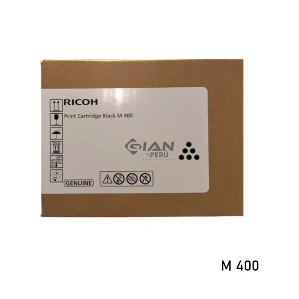 Compra el Tóner Ricoh M 400 Negro Original 25B3492 con rendimiento de hasta 20,000 páginas. Máxima compatibilidad y envío rápido.