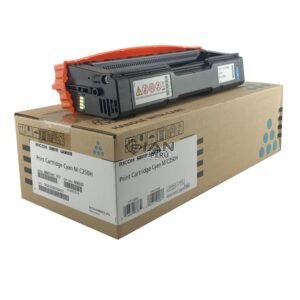 Compra el Tóner Ricoh M C250H Cyan Original 408337 con rendimiento de hasta 6,300 páginas. calidad profesional y envío rápido.