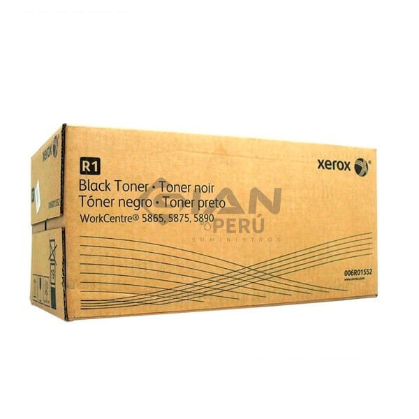 toner-xerox-006r01552-wc-5865-5875-5890-negro El Cartucho De Toner Xerox 006R01552 Black, Es Compatible Con Impresoras Xerox wc 5865 |5875 | 5890, con Rendimiento De 110.000 Págs.