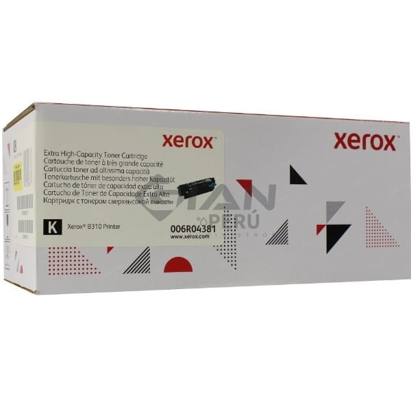 El Cartucho De Toner Xerox 006R04381 Black, Es Compatible Con Impresoras Xerox B310 | B315, Rendimiento De 20.000 Páginas.