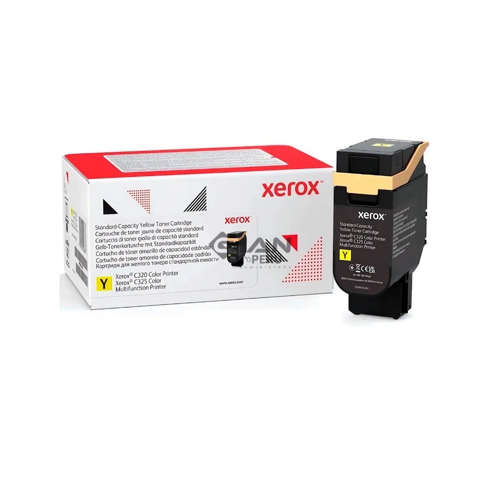 Tóner Xerox 006R04826 amarillo de 1.800 páginas para impresoras C320 y C325. Consulta precio, stock y envíos a todo el Perú