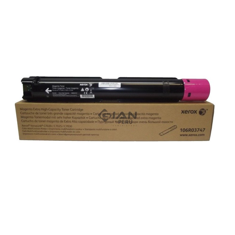 Tóner Xerox 106R03747 magenta de 16.500 páginas para VersaLink C7020, C7025 y C7030. Consulta stock y envíos.