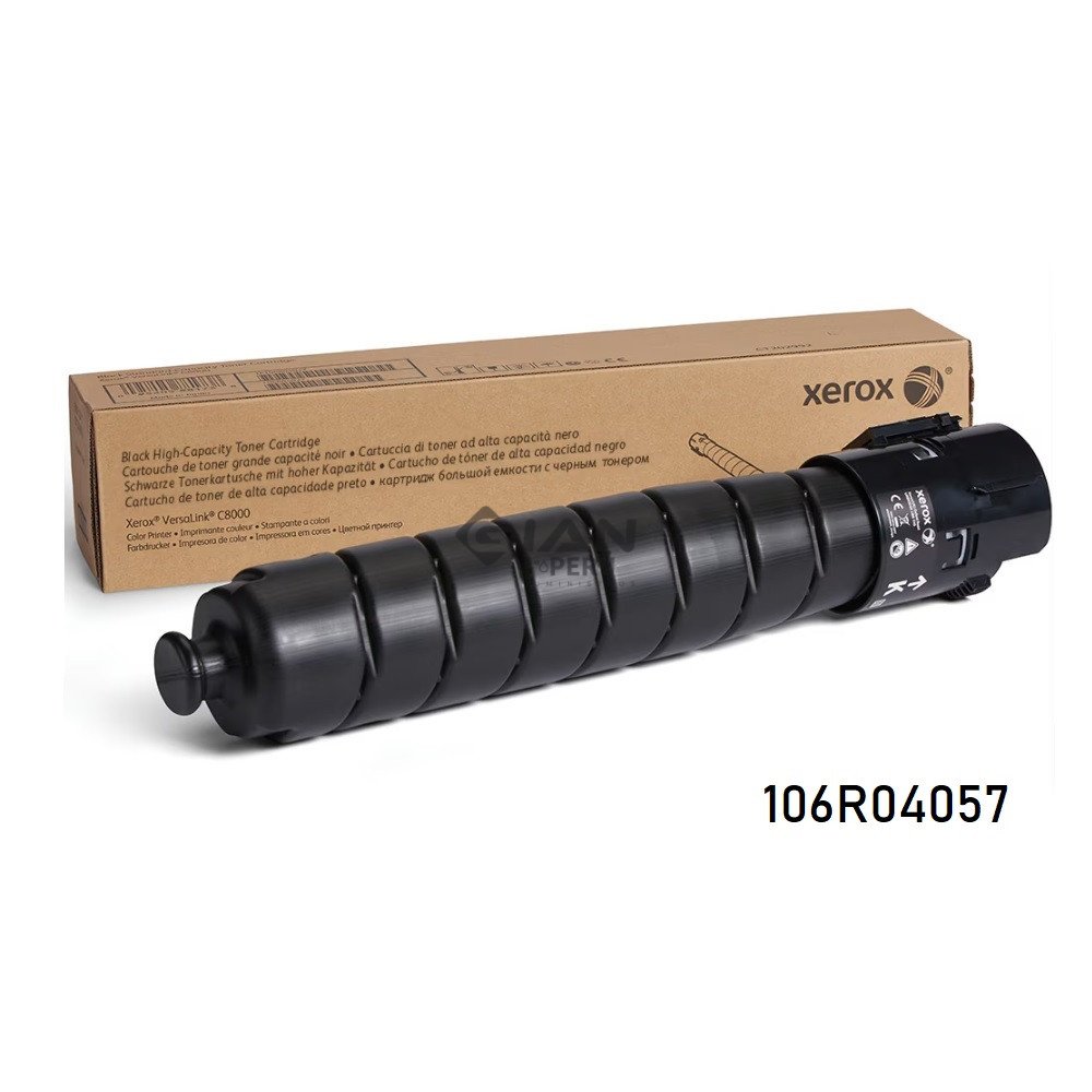 Tóner Xerox 106R04057 negro original de alta capacidad para VersaLink C8000. Rendimiento de 20.900 páginas. Consulta stock y envíos.