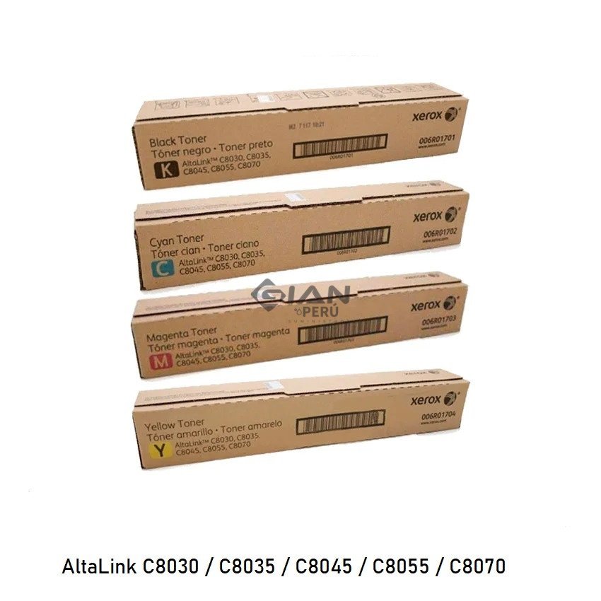 Tóner Xerox de para AltaLink C8030, C8035, C8045, C8055 y C8070. Consulta stock y envíos.
