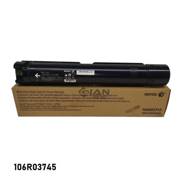 Tóner Xerox 106R03745 negro de 23.600 páginas para VersaLink C7020, C7025 y C7030. Consulta stock, precio y envíos.