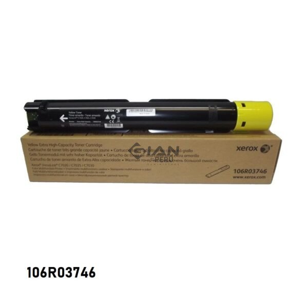 Tóner Xerox 106R03746 amarillo de 16.500 páginas para VersaLink C7020, C7025 y C7030. Consulta stock, precio y envíos.