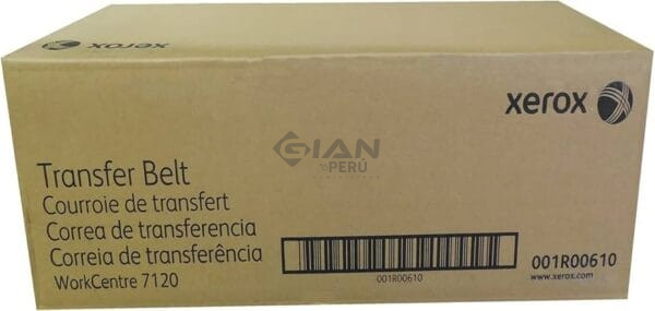 La Cinta De Transfer Belt 001R00610 Black, Es Compatible Con Impresoras WorkCentre ® 7120 | 7125 | 7220 | 7225, con Rendimiento 200k.