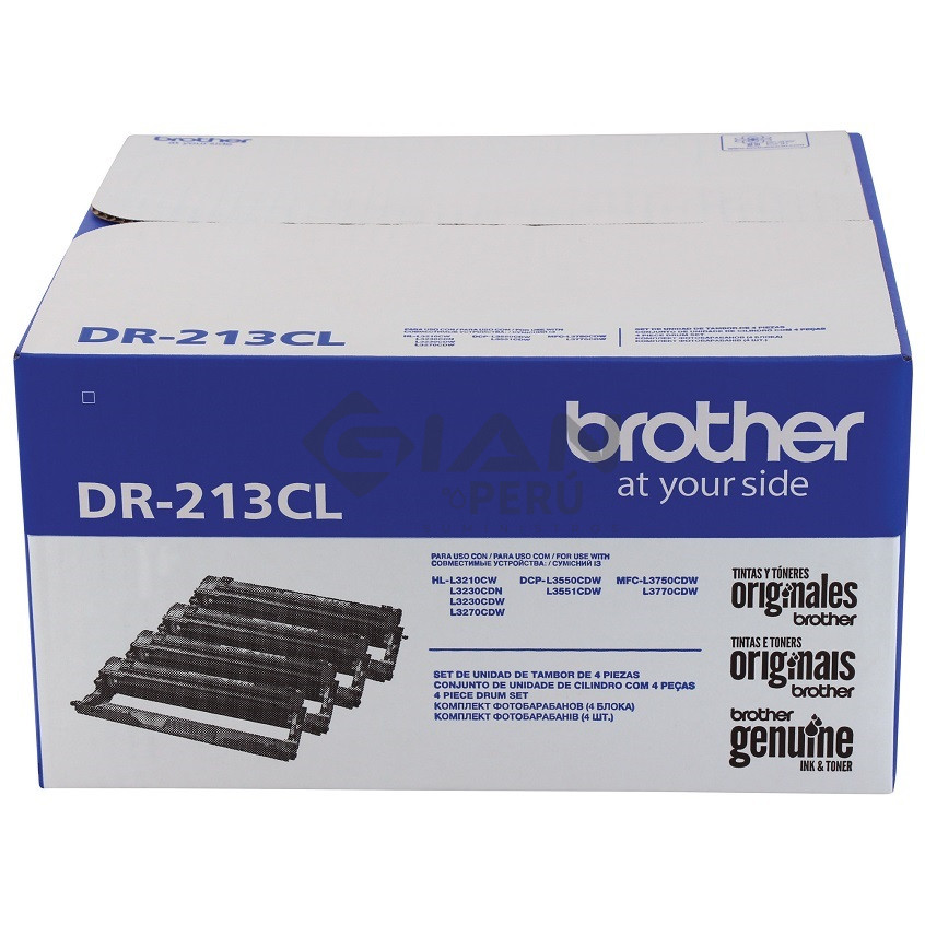 El Cartucho Unidad de Imagen Brother DR-213CL, Es Compatible Con Impresora Brother DCP-L3551CDW, MFC-L3770, 18,000 Págs.