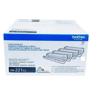 El Cartucho Unidad de Imagen Brother DR-221CL, Es Compatible Con Impresora Brother HL-3170, MFC9330CDW, Rendimiento 15,000 Págs