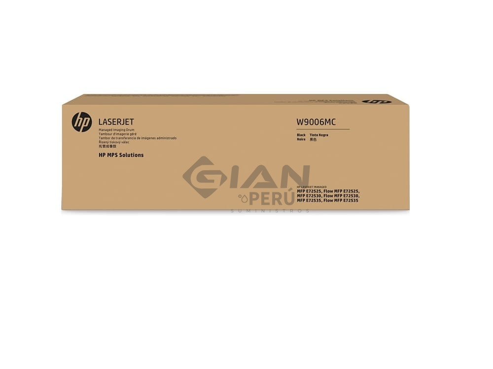 La Unidad de Imagen Hp W9006MC Negro, Para Impresoras Hp LaserJet Managed mfp flo E72525/ E72530/ E72535, Rinde 200k.